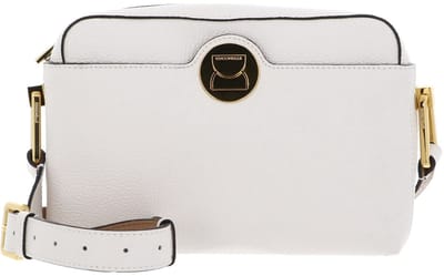 COCCINELLE Leren Schoudertas Liya Crossbody Bag Blanco / Skin Crème