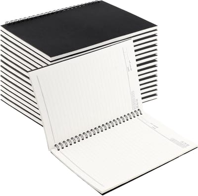 15 Stuks A5 Spiral Notitieboek, 50 Vel/100 Pagina's Gelijnd, Kraft Papier Notitieboek voor Thuis en Kantoor, Perfect voor Notities en Plannen