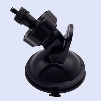 360-Graden Roterende Autozuignapbevestiging met een 4 mm 1/6 Inch Schroefadapter Compatibel met Auto Dashcams, DVR's, GPS-Apparaten en Actiecamera's