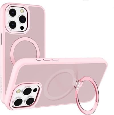 Cityhoesje - Ring Backcover - iPhone 16 Pro Max - Wireless Charging - Roze