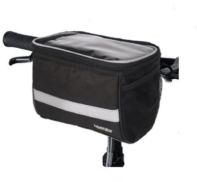 LuxeBass LuxeBass telefoonhouder fiets - Universeel - Waterdicht - Opbergruimte - tot 6 Inch - Grijs Zwart