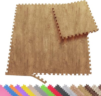 Beschermende Mattenset - Vloerbescherming Fitness - Apparaten Onderlegger - Uitbreidbaar Puzzelsysteem - 60x60x1 cm - Zwart