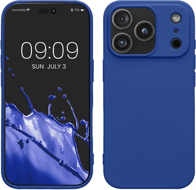 kwmobile telefoonhoesje geschikt voor Apple iPhone 18 Pro Max / iPhone 17 Pro Max - Hoesje voor smartphone - Back cover in Baltisch blauw