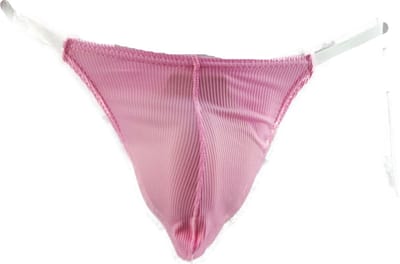 BamBella ® - String- maat Onesize S M L - lila heren onderbroek doorzichtige bandjes mannen