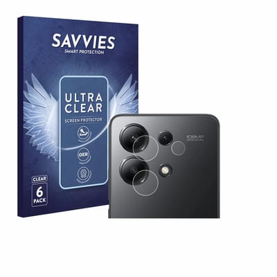Savvies - Screenprotector voor Xiaomi Redmi Note 13 5G (ALLEEN Camera Lens) - Folie Beschermfolie transparant 6 Stuks