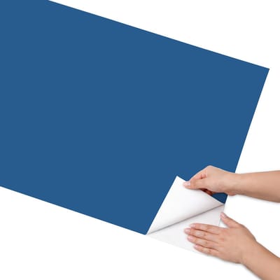 Coloray Meubel Wrap Folie - Marine Meubelfolie - 65x130 cm - Meubelfolie Zelfklevend Donkerblauw - Wrapfolie Keuken - Minimalist Meubelfolie - Decoratiefolie - Tafeldecoratie - Achtergronden en patronen