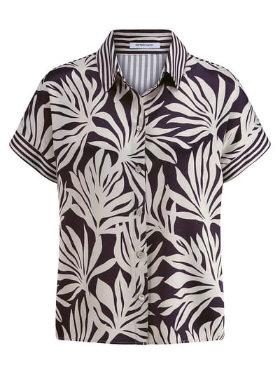 Blouse Van Peter Hahn zwart