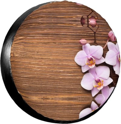 Reservewielhoes - Bandenhoes Cover - Bescherming Exterieur - Waterdicht Stofdicht - Universele Pasvorm - Bloem Roze