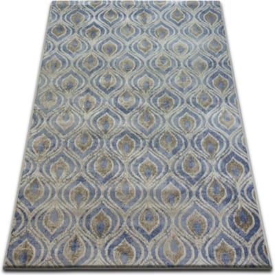 Kleden Rugsx Tapijt DROP JASMIN 030 lichtblauw / vlam 133x190 cm