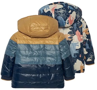 Boboli Reversible Parka Blauw 24 Months Kinderen