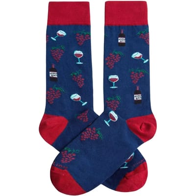 Jimmy Lion Wine Unisex Sokken - Blauw