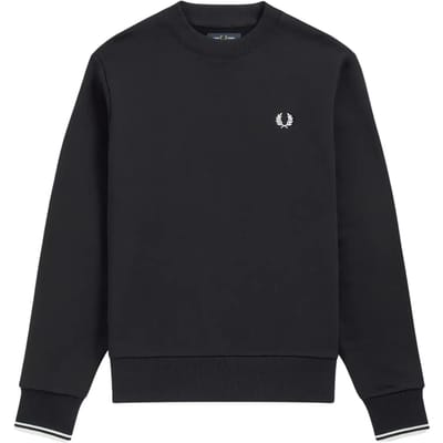Fred Perry - Sweater Logo Navy - Heren - Maat M - Regular-fit