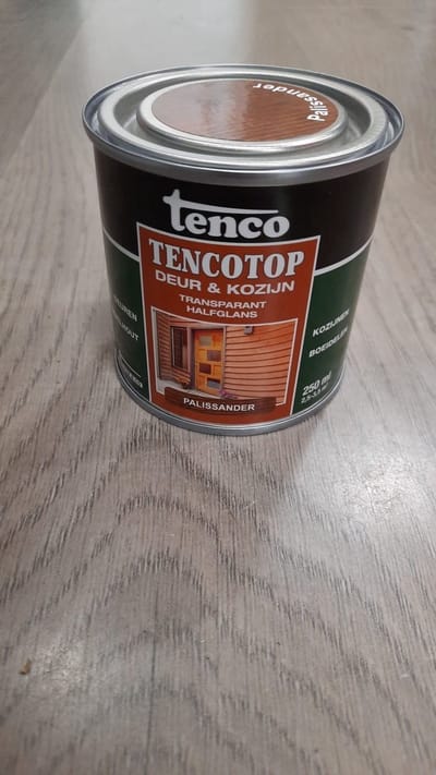 tenco tencotop deur en kozijn transparant 205 palissander 0.25 ltr