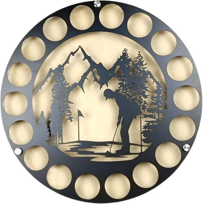 Golfbal display - Ballenrek - Golfcollectie tonen - Luxe dennenhout - 39 cm breed - Niet gespecificeerd