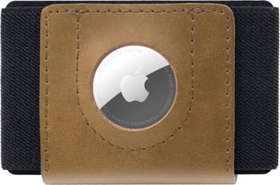 FIXED Tiny AirTag Wallet bruin
