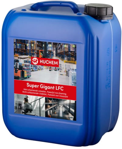 Vloerreiniger | Super Gigant LFC | 10 L | Geconcentreerde Vloerreiniger & Ontvetter voor Schrob-/Zuigmachines