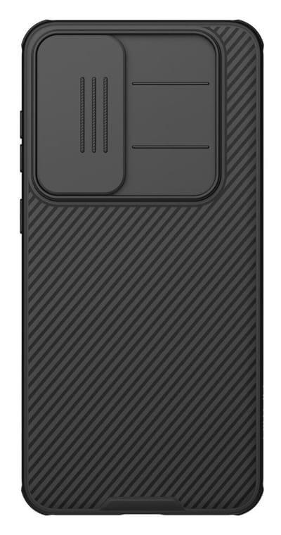 Nillkin CamShield Magnetisch Hoesje Geschikt voor Samsung Galaxy S25 FE - Compatibel met MagSafe / Qi2 - Camera Slider Back Cover - Extra Camera Bescherming - Zwart