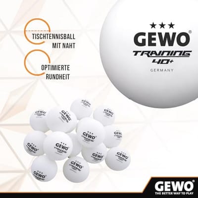 Tafeltennisballen 40+ - 3 Sterren ABS Kunststof Trainingsballen (12 Stuks)