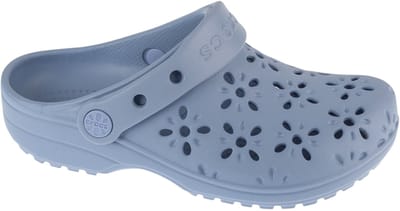 Crocs Classic Bloemen Uitgesneden Klomp Kinderen , voor Meisje blauwe Slippers 29/30 blauw
