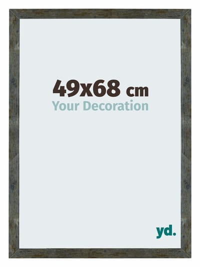 Your Decoration - Puzzellijst 49x68 cm - Blauw Goud Gemeleerd - Puzzellijst 500-1000 stukjes - MDF Fotolijst - Mura