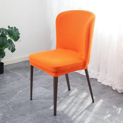 Modern Eenvoudig Universeel Beller Stoel Set Eetkamerstoelhoes Huishoudelijke Gebogen Stoelhoes Volledige Rugleuning Geïntegreerde Krukhoes 40*43*45cm