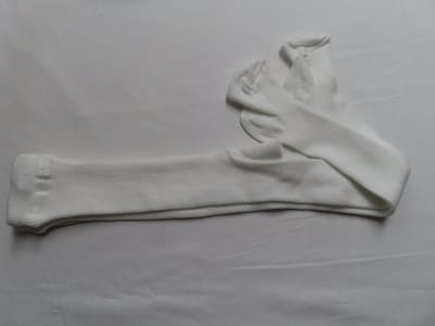Collant - Maillot - kousenbroek - Effen - Wit - 1 jaar 80