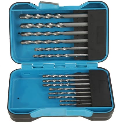 Dailygoods - Boorset - Betonboren - Hoge hardheid - 15-delige set - Karbid boorbits - Geschikt voor metselwerk - Betonnen oppervlakken