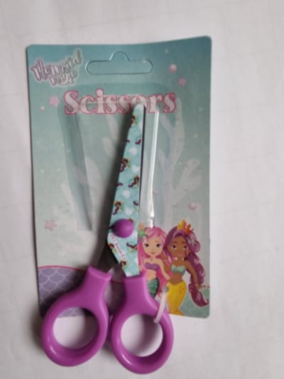 Schaar Disney Little Mermaid kinderschaar, 13 cm, kindercadeau, kleine zeemeermin