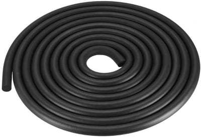 Dailygoods- Weerstrip 9 mm diameter - Afdichtstrip - Geluidsisolatie - Waterdichte afdichting - Schuimrubber - 3 meter lengte