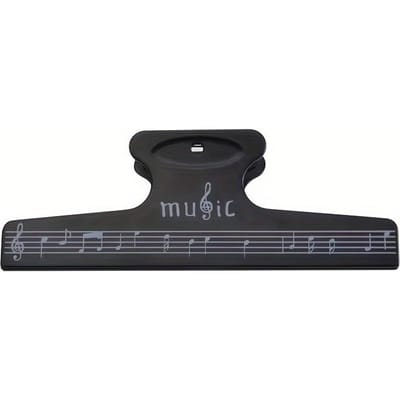 Clip de Musique, Clip de Notation Premium, Clip de Livre, Clip de Dossier de Papeterie, Clip de Notation Musicale Fixe, Clip de Notation Musicale pour Piano, Clip de Musique pour Batterie noir