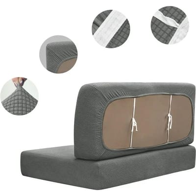 RV Eethoek Kussenhoezen Jacquard Stretch RV Eethoek Stoelhoezen Wasbare Loveseat Slipcovers voor RV Camper Auto Bankzitten 1 Set