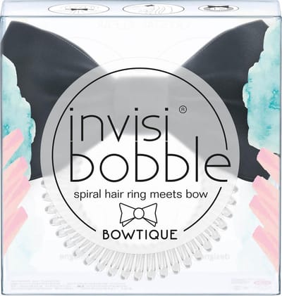 Invisibobble Bowtique Spiral Hair Ring Meets Bow Accessoire True Black