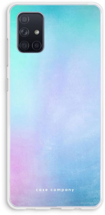 Case Company® - Hoesje geschikt voor Samsung Galaxy A71 hoesje - Mist pastel - Soft Cover Telefoonhoesje - Bescherming aan alle Kanten en Schermrand