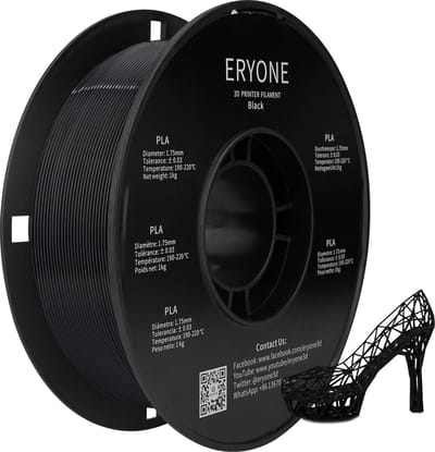 Eryone PLA Zwart 1Kg 1,75mm Filament
