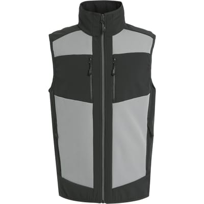 Regatta Heren E-Volve Colour Block Softshell Bodywarmer (Mineraalgrijs/antraciet)