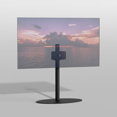 Cavus TV Vloerstatief ELLIPS 80 - zwart - hoogte 80cm – VESA 200x100