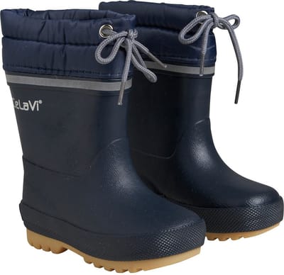 Celavi - Thermo regenlaarzen met voering - Solid - Donkerblauw - maat 21EU
