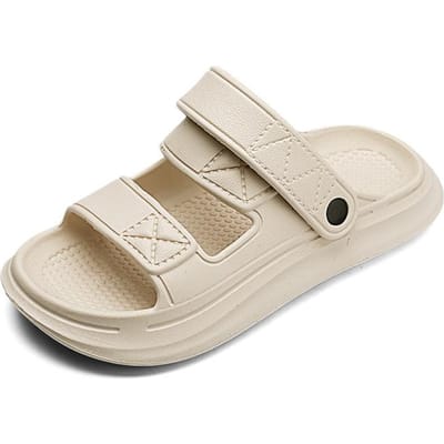 Dikke Platform Cloud Sandaal Heren Mode Gesp Zachte Zool Kussen Slides Sandalen Zomer Strand Antislip Sandaal 38-39 white