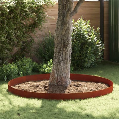 vidaXL - Grasafscherming - 450 - x - 20 - cm - weervast - staal - Roestig