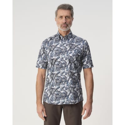 Campbell Overhemd Casual Shirt Ss Ranger 103388 3651 True Navy Mannen Maat - M