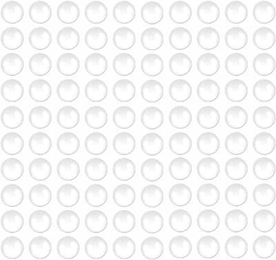 Set van 100 Zelfklevende Rubber Stoppen - Elastische Buffer voor Deuren, Meubels en Kasten - Dempers voor Geluid en Bescherming, Duidelijk 10mm