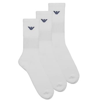 Emporio Armani Chaussettes Tennis Éponge Lot de 3 Paires Blanc [303133 CC300 00010] white