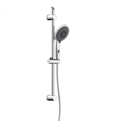 FLORENZ Stangdoucheset Chroom – 5 Straalsoorten & Waterbesparing