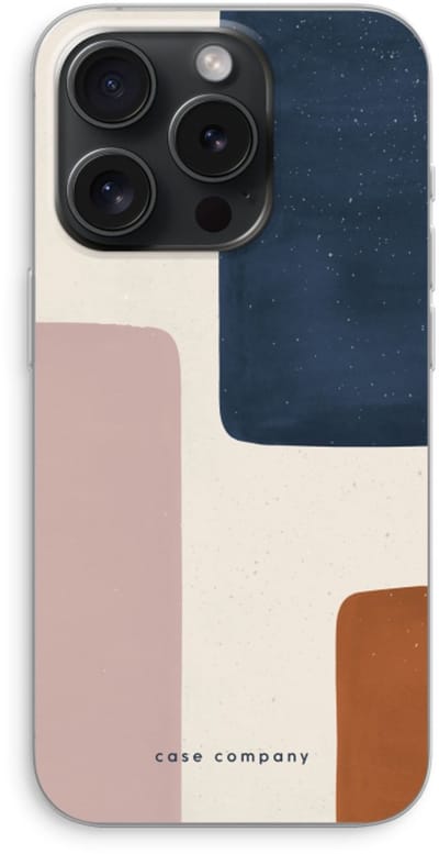 Case Company® - Hoesje geschikt voor iPhone 15 Pro hoesje - Geo #5 - Soft Cover Telefoonhoesje - Bescherming aan alle Kanten en Schermrand