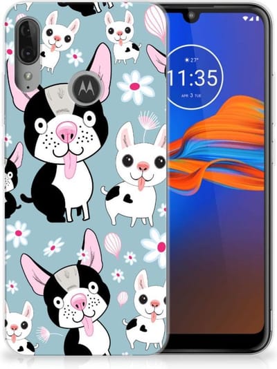 Motorola Moto E6 Plus TPU Hoesje Hondjes