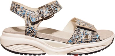 Xsensible blauwe leren dames sandalen - Skala Denim Combi