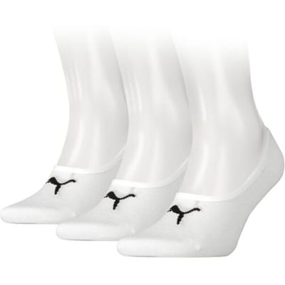 PUMA Footie Sokken - 3 pack - Wit - Maat 43-46