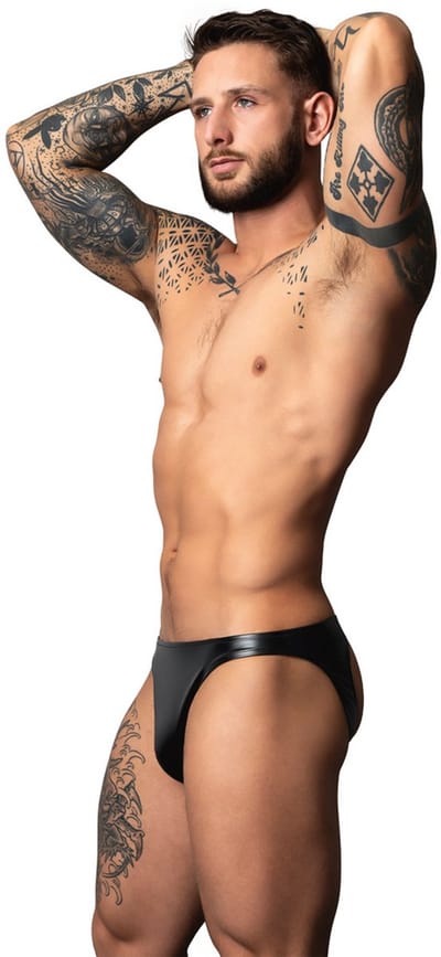 Male Power Sexy Moonshine - Wetlook Jock - Zwart - Maat S/M