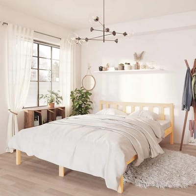 vidaXL - Bedframe - massief - grenenhout - 160x200 - cm