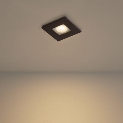 QAZQA Professional qure - Moderne Inbouwspot voor badkamer - 1 lichts - L 10 cm - Brons -